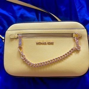 MK yellow crossbody bag